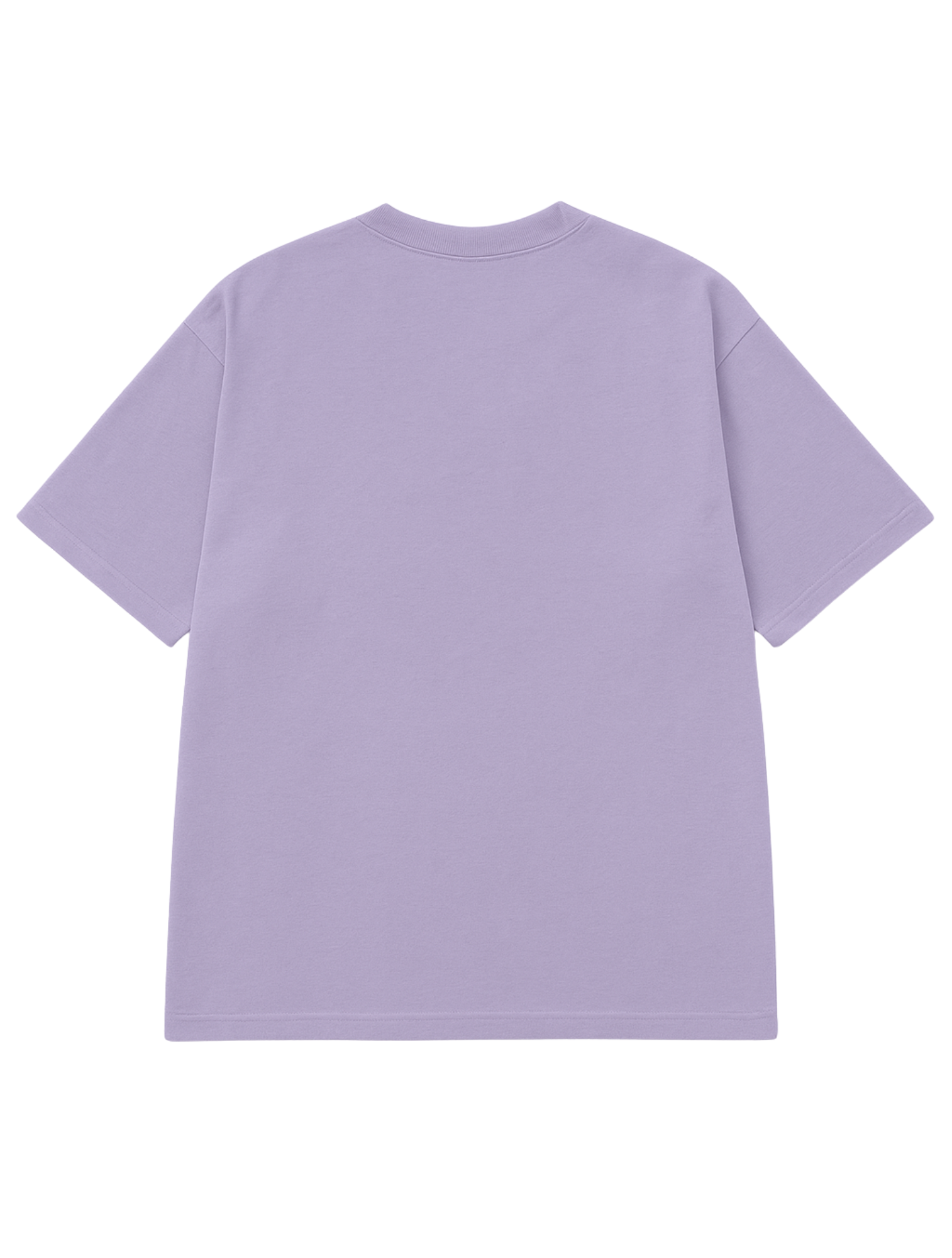 Solid Unisex Lavender Oversized T-Shirt