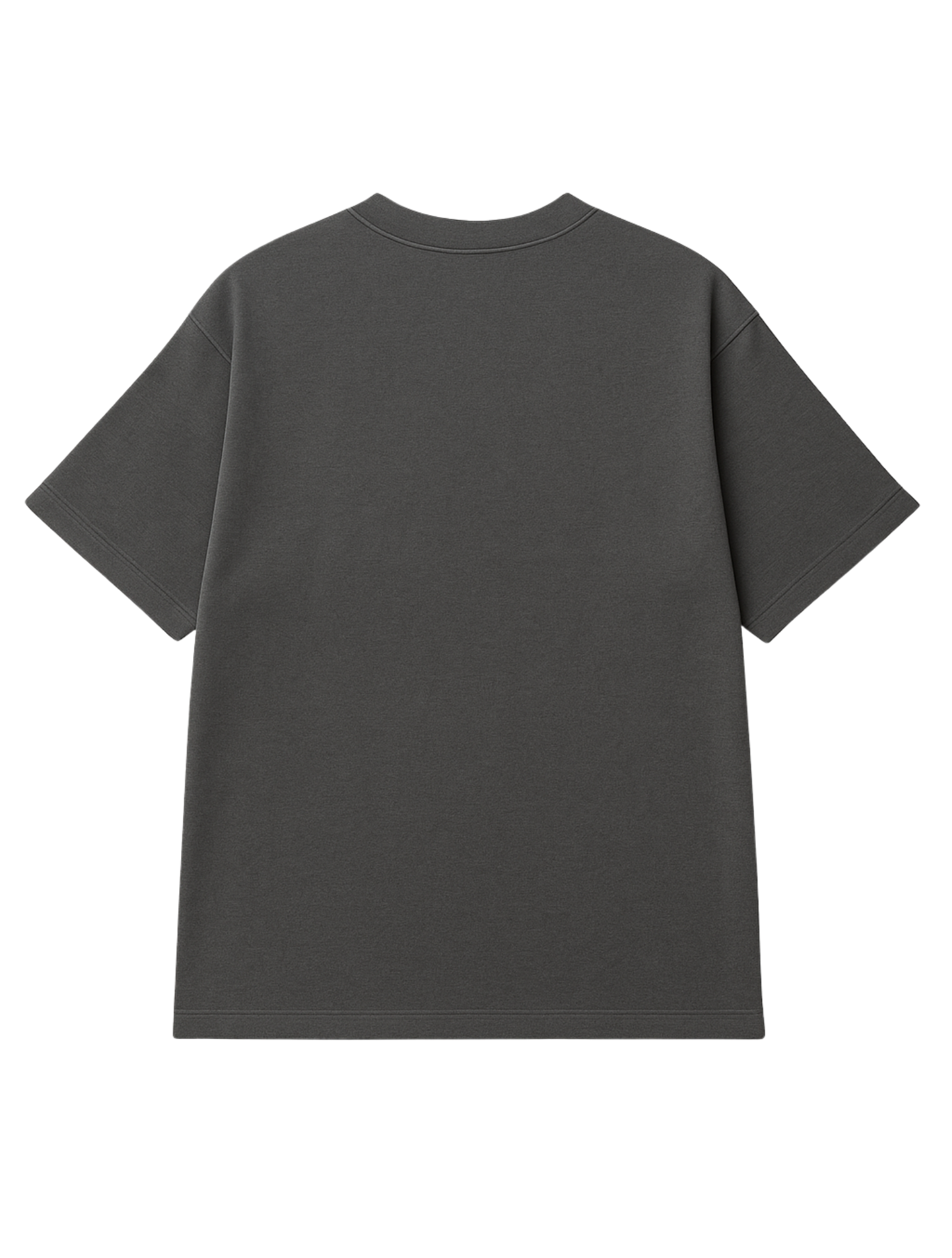 Solid Unisex Grey Oversized T-Shirt