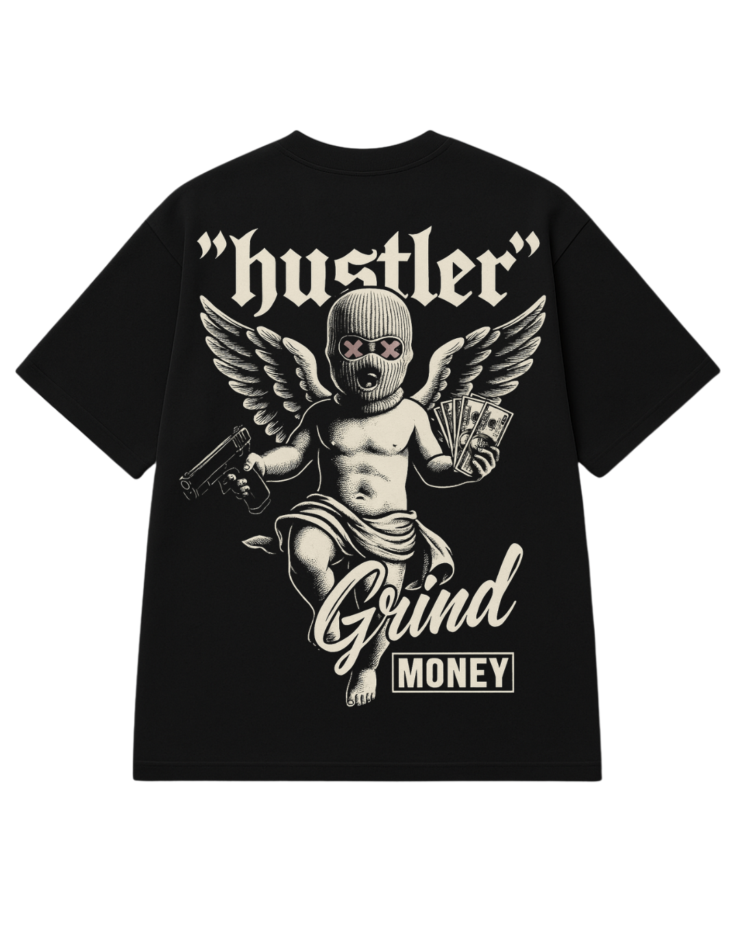 Built to hustle. Wired to win Oversized T-shirt