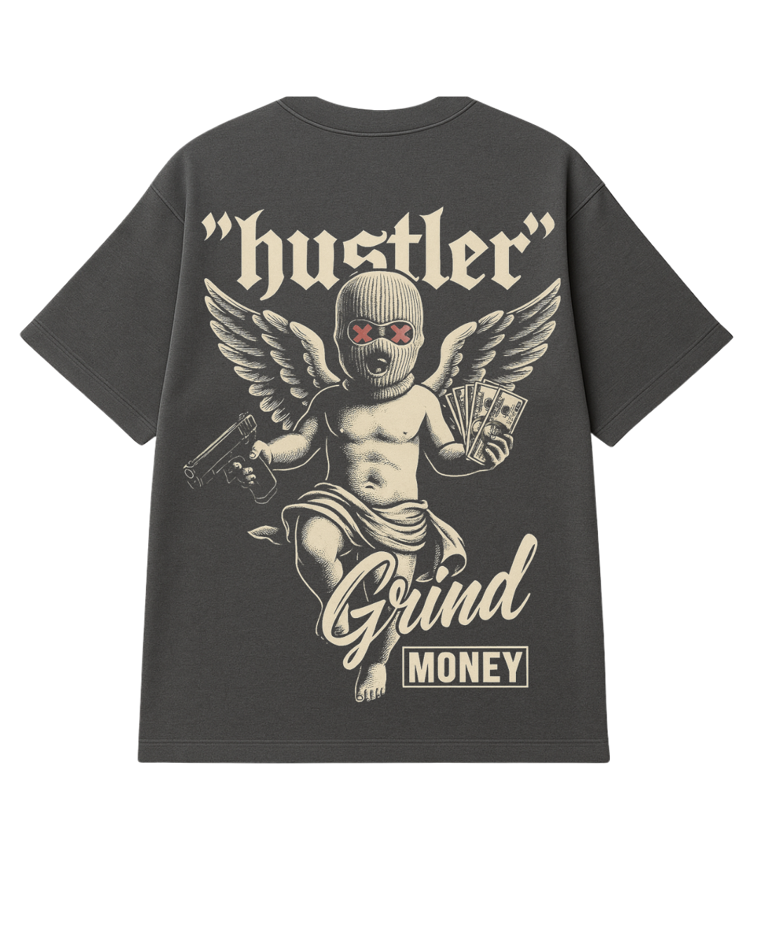 Built to hustle. Wired to win Oversized T-shirt