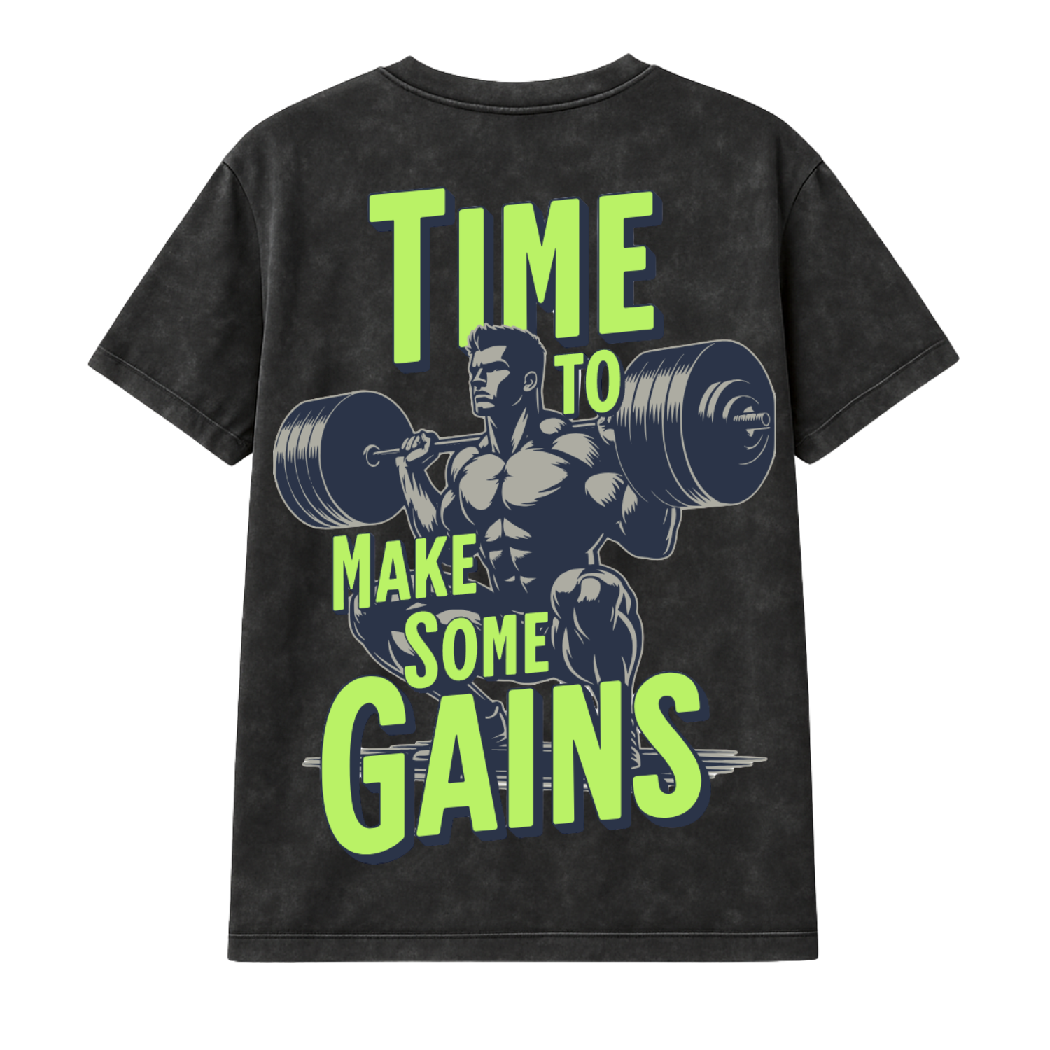 No time to chill — it’s time to make gains Oversized Gym Tee