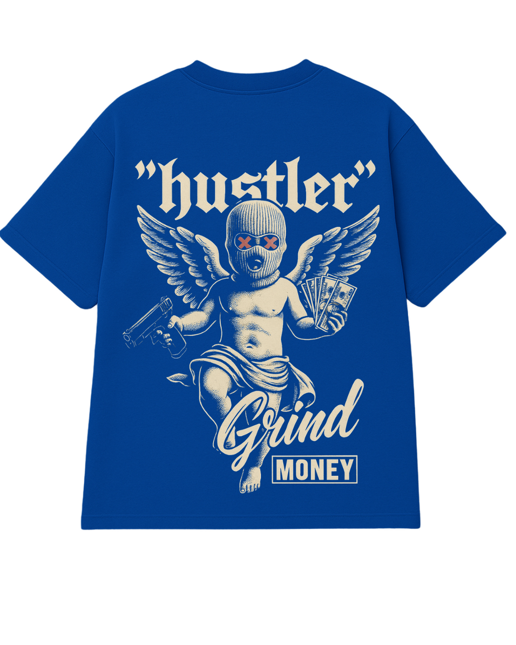 Built to hustle. Wired to win Oversized T-shirt