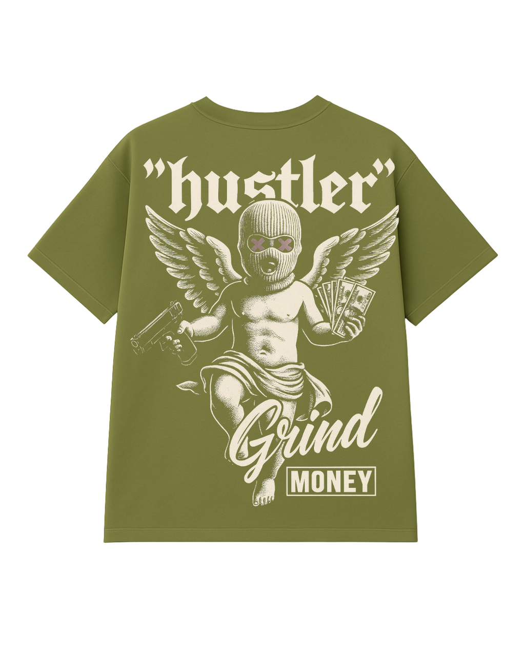 Built to hustle. Wired to win Oversized T-shirt