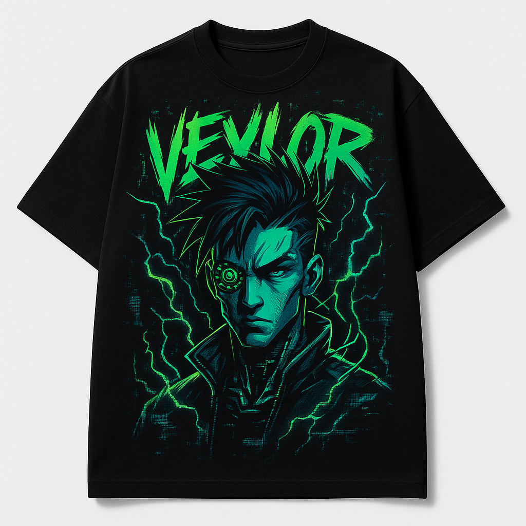 Power up your drip. VEYLOR mode: Activated. Oversized T-shirt